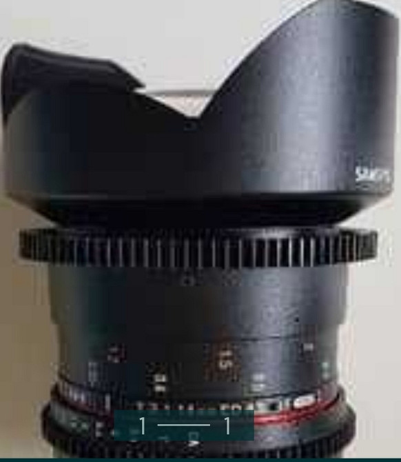 Объектив: Samyang T 3.1 , 14mm. Cine ED AS IF , UMC для Canon. Киев - изображение 1