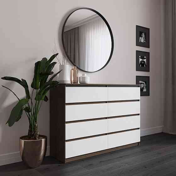 Комод VAYS R-8, 8 шухляд без ручок, ЛДСП, 140×40×98 см – для спальні, вітальні, передпокою Львів