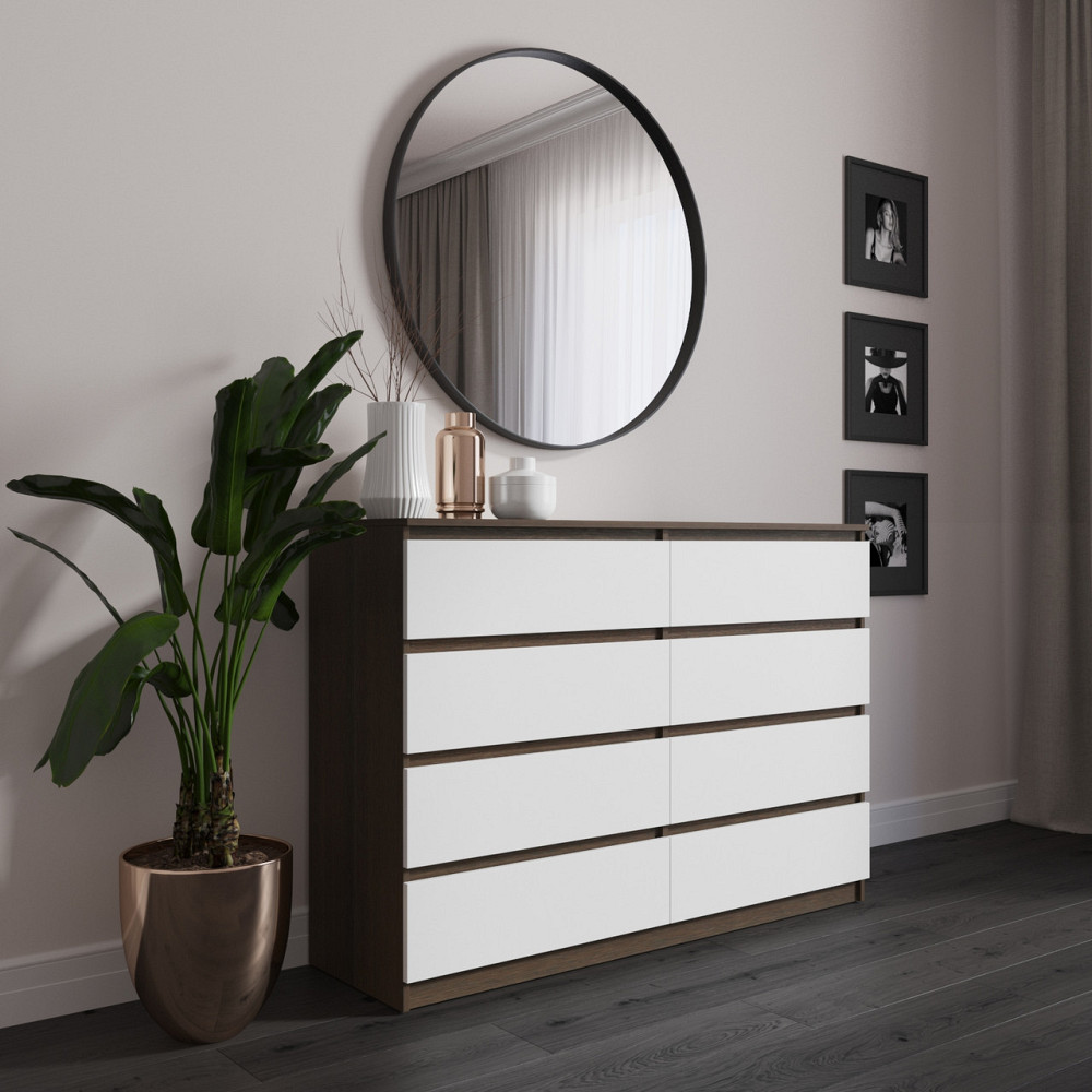 Комод VAYS R-8, 8 шухляд без ручок, ЛДСП, 140×40×98 см – для спальні, вітальні, передпокою Львів - фото 5