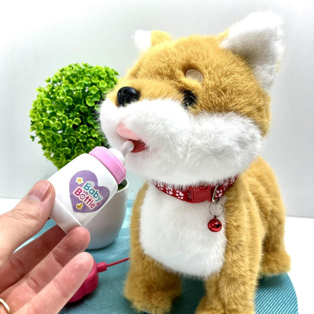 Собачка інтерактивна на пульту сенсорна ходить махає хвостом гавкає Коричнева (933-158Е) Чернігів - фото 3