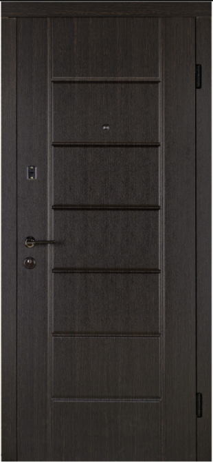 Дверь входная Наши Двери МЕГА Б-287 Венге темный  960х2040 мм Киев - изображение 1