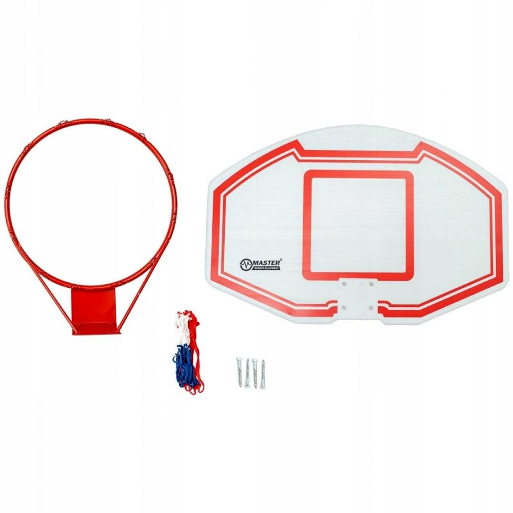 Щит баскетбольний MASTER MASSPSB-08, 90 х 60 см, червоно-білий Київ - фото 3