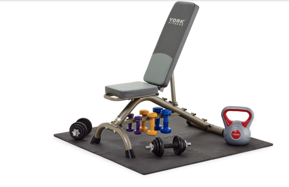 Гантелі для фітнесу вінілові круглі York Fitness 2х2кг жовтий Киев - изображение 4