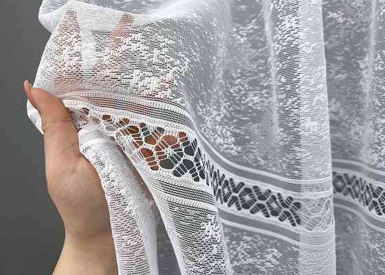 Тюль VR-Textil 2008т Жаккард Белый 400х170 см (42-1031) Киев