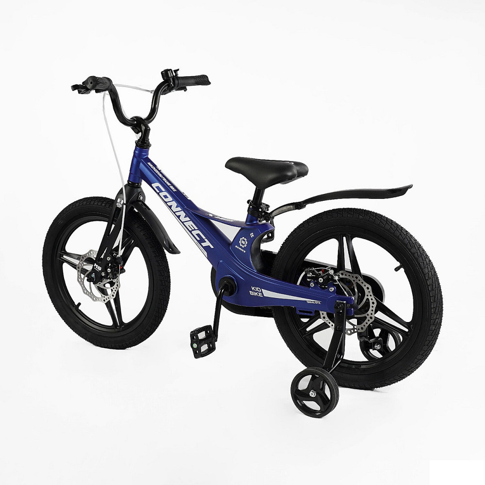 Велосипед Corso CONNECT двоколісний магнієва рама 18 дюймів із додатковими колесами Синій (MG-18379) Чернігів - фото 5