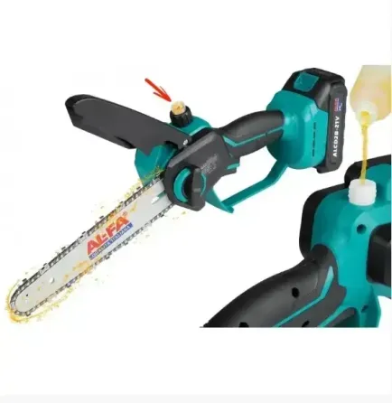 Цепная аккумуляторная пила ALFA ALCMCS8-21V – 21V, 2.0Ah, бесщеточный двигатель, шина 8