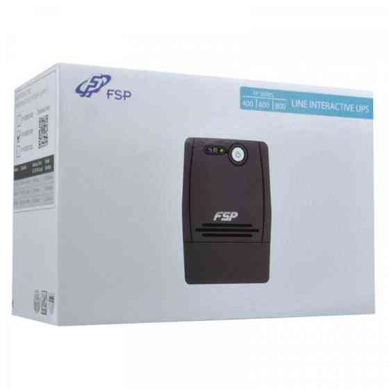 ДБЖ FSP FP800, 800ВА/480 Вт, Line-Int, 2* Schuko, AVR, Black (PPF4800407) Київ