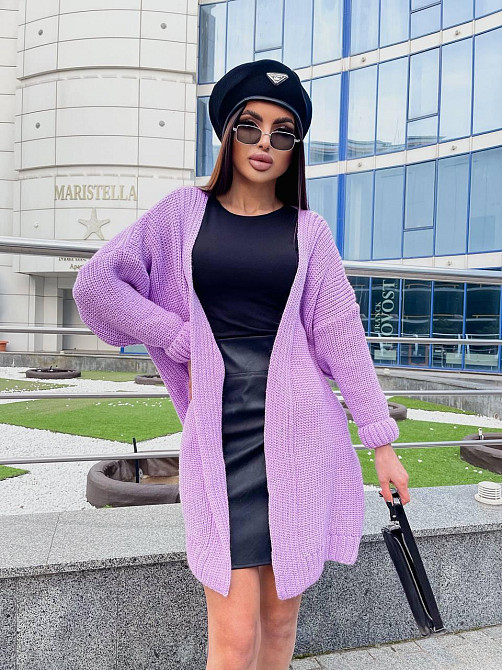 Женский вязаный кардиган свободного кроя Оверсайз.  44-56р Киев - изображение 5