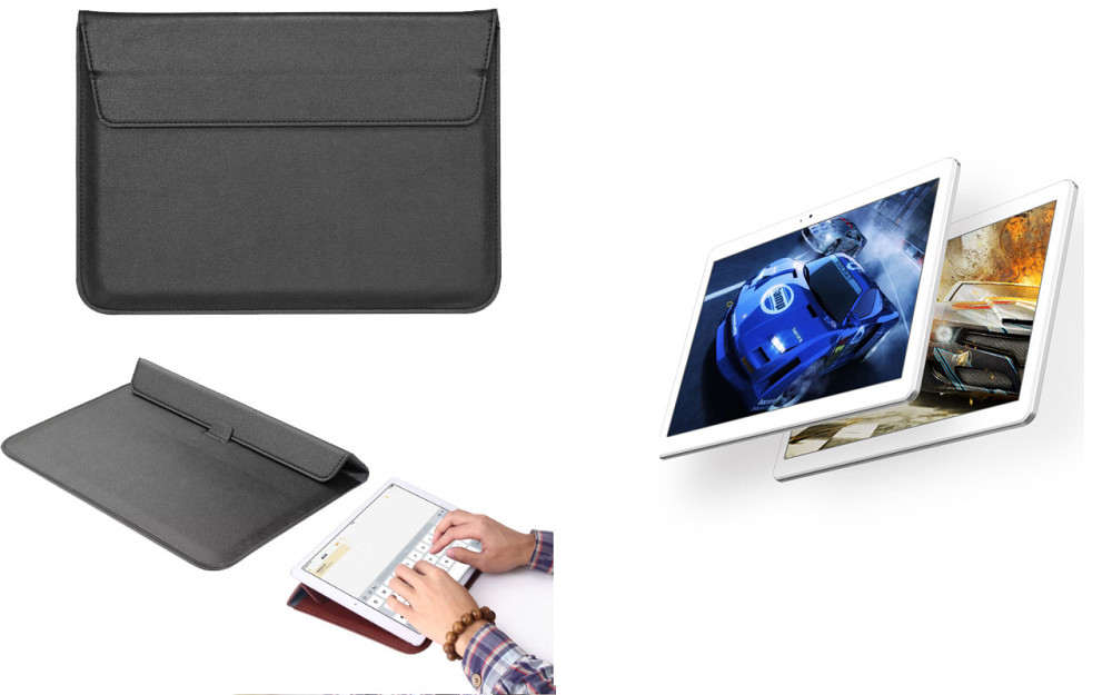 Чохол-конверт VitoCase для Cube T10 (U11GT), T10 Plus (U11GT), з функцією підставки для планшета Чорний Київ - фото 1