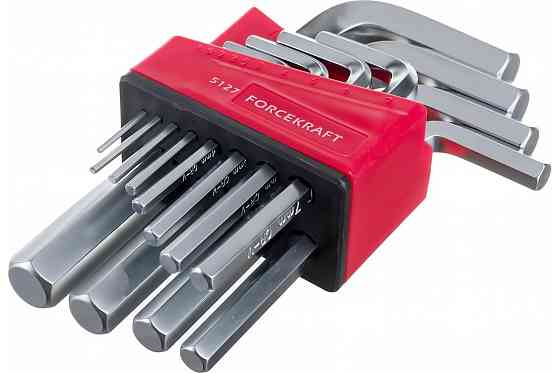 Набір ключів Г-подібних 6-гранних, 12пр. (1.5, 2, 2.5, 3-8, 10, 12, 14мм) FORCEKRAFT FK-5127 Одеса