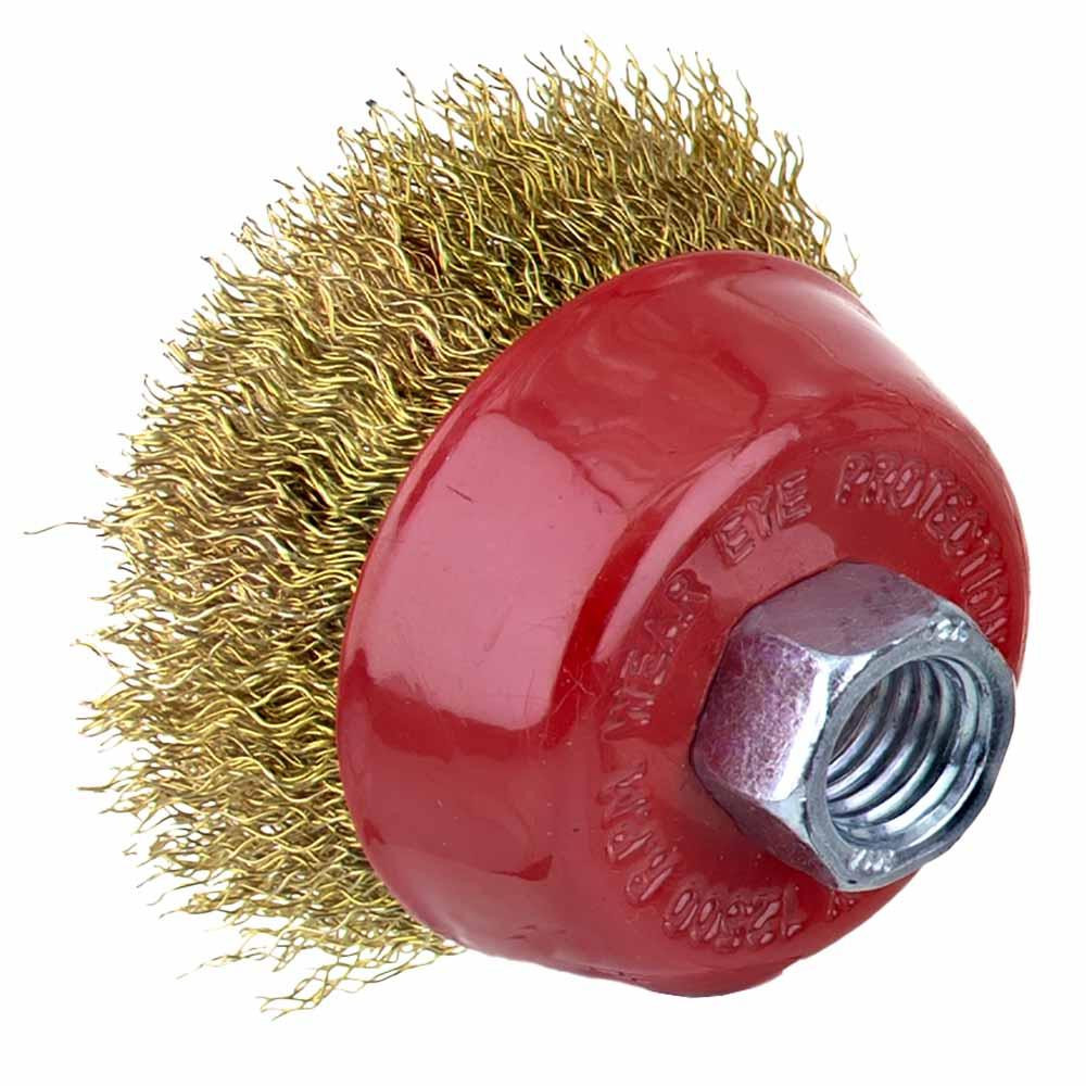 Щітка дротяна чашоподібна Ø65мм М14×2мм (латунированная) SIGMA (9014061) Рівне - фото 2