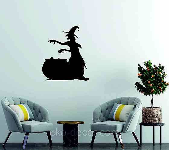 Декоративное настенное 3D Панно «Ведьма», Декор на стену с объемом Киев