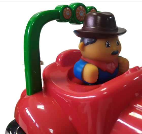 Трактор музичний Limo Toy з причепом звуки підсвічування 4 фігурки 36см Червоний (M 5572 UA) Чернигов