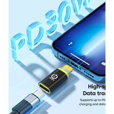 Переходник USB-C F to Lightning M 30W black XoKo (AC-033) Винница