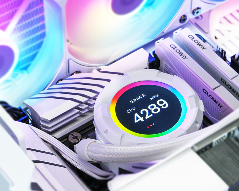 Система водяного охолодження ID-Cooling Space LCD SL240 XE White Білий Харьков - изображение 16