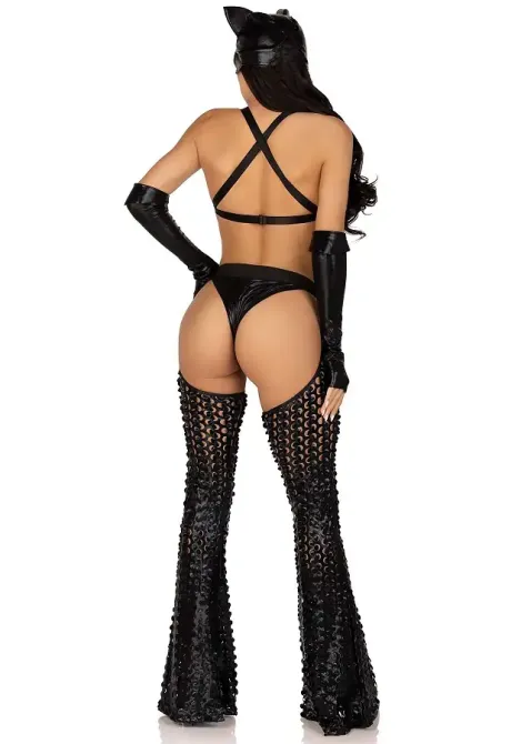 Еротичний костюм кішечки-пані Leg Avenue Mistress Kitty XS Львов - изображение 6