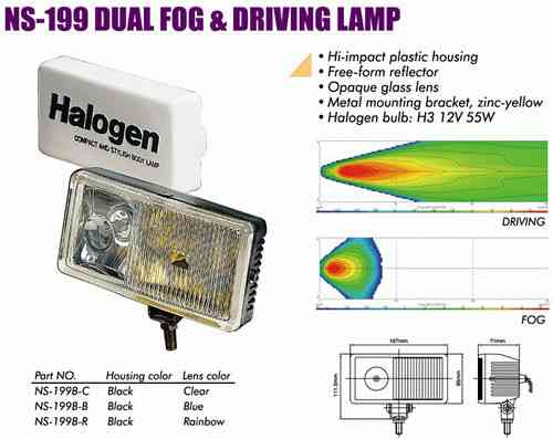 Фары SIRIUS 199 B-C 2х55W крышка Taiwan (пара) Винница