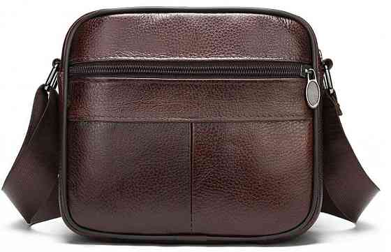 Сумка чоловіча флотар шкіряна Коричнева (Vintage) Київ