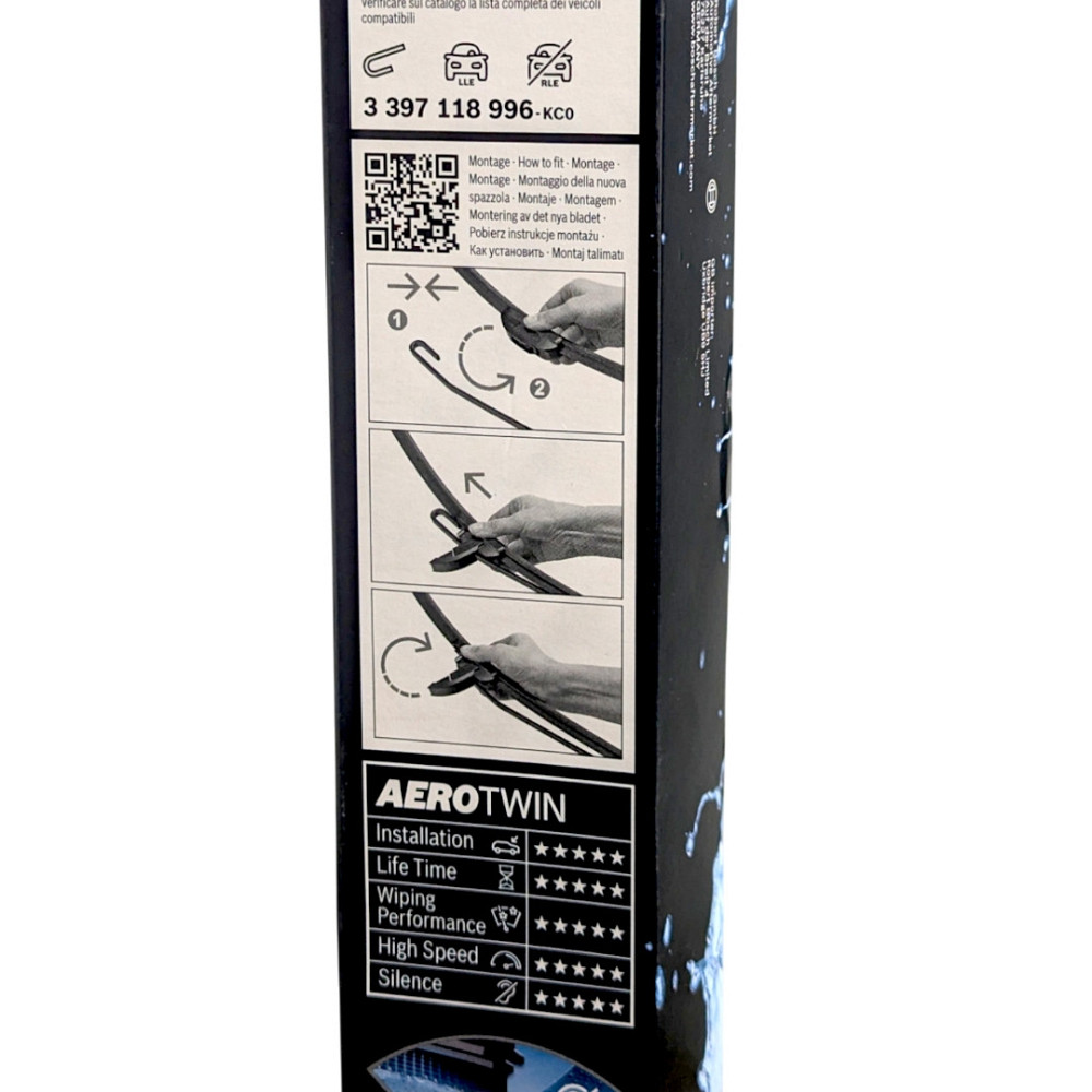 Щітки склоочисника Aerotwin Retrofit AR801S безкаркасні 600/530мм (2 шт) передні із спойлером Ковель - фото 6
