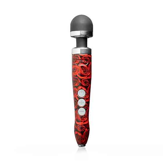 Вібромасажер DOXY Die Cast 3R - ROSE PATTERN, дуже потужний, перезаряджуваний, металевий корпус Sex Aura Київ