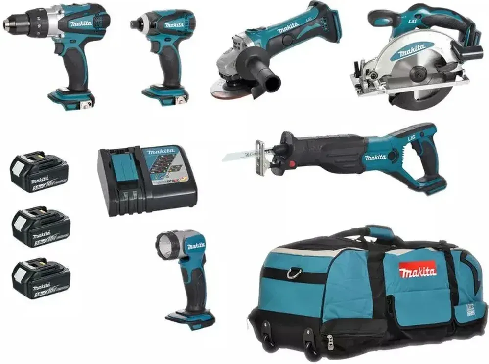 Makita DLX6011 Multi zestaw 18V Li-ion (DTD152Z + DHP482Z DJR186Z DSS610Z DGA504Z) Київ - фото 1