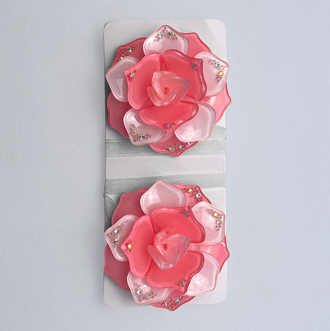 Магниты для штор и гардин Камелия набор 2 шт Розовый (81-311) Киев - изображение 7