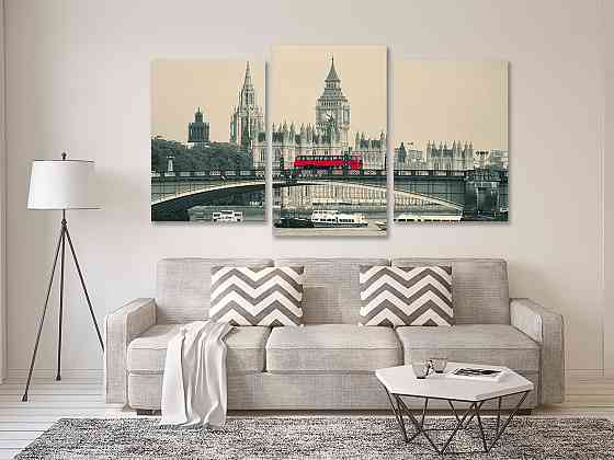 Модульная картина в гостиную / спальню  Велика Британія Art-597_3 Киев