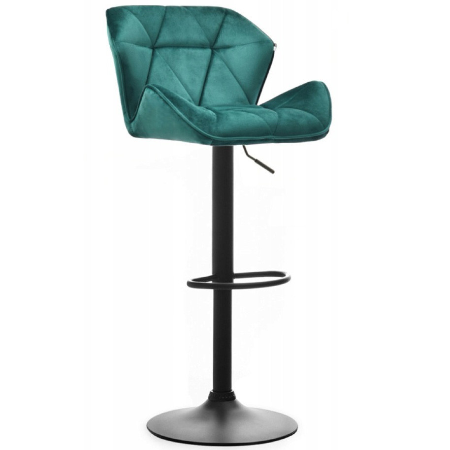 Барный стул BONRO B-087 велюр регулируемый стульчик кресло для кухни, барной стойки Зеленый Киев - изображение 1