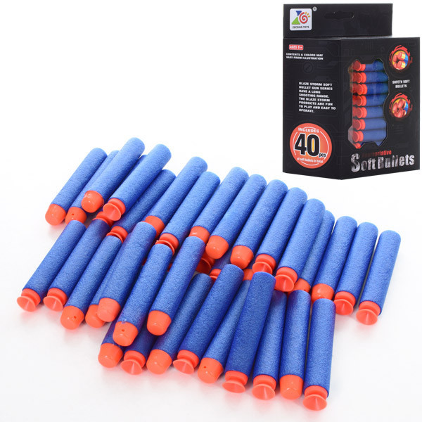 Мягкие пульки для бластеров ZC08, 40 шт в наборе Винница - изображение 1