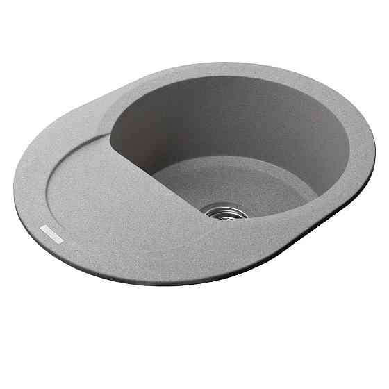 Гранитная мойка Globus Lux MORAINE серый камень 600x470мм-А0005 (000022393) Киев