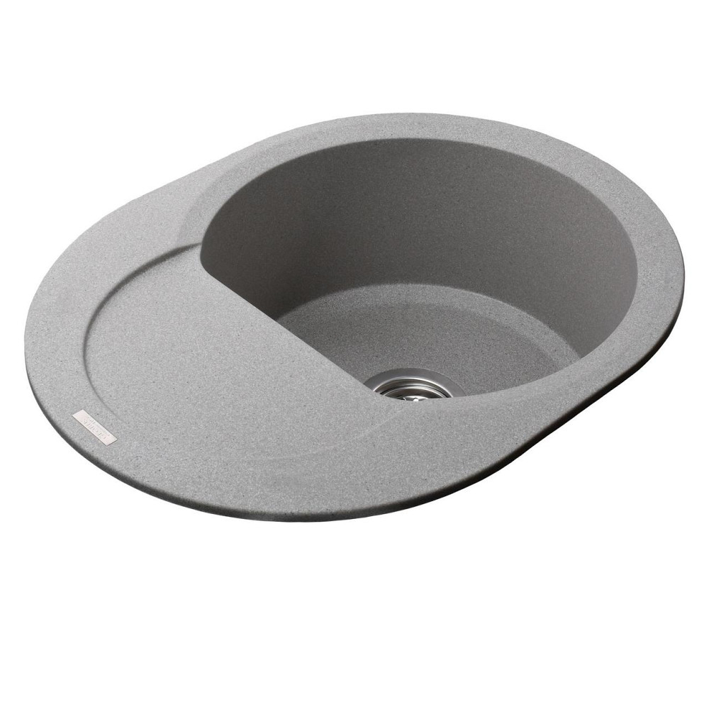 Гранитная мойка Globus Lux MORAINE серый камень 600x470мм-А0005 (000022393) Киев - изображение 3