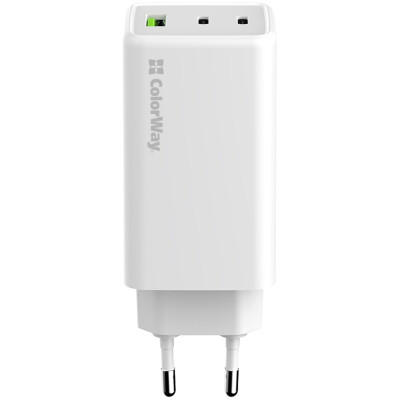 Зарядний пристрій ColorWay C101B GaN Mini 100W PD PPS 2xUSB-C + USB-A white (CW-CHS061PD-WT) Вінниця - фото 9