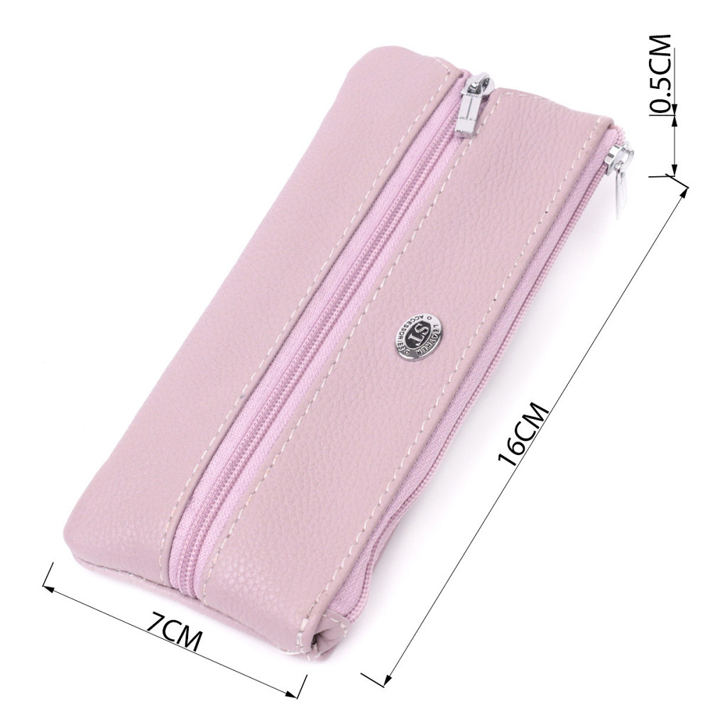 Відмінна ключниця із натуральної шкіри Бежевий (ST Leather) Київ - фото 7