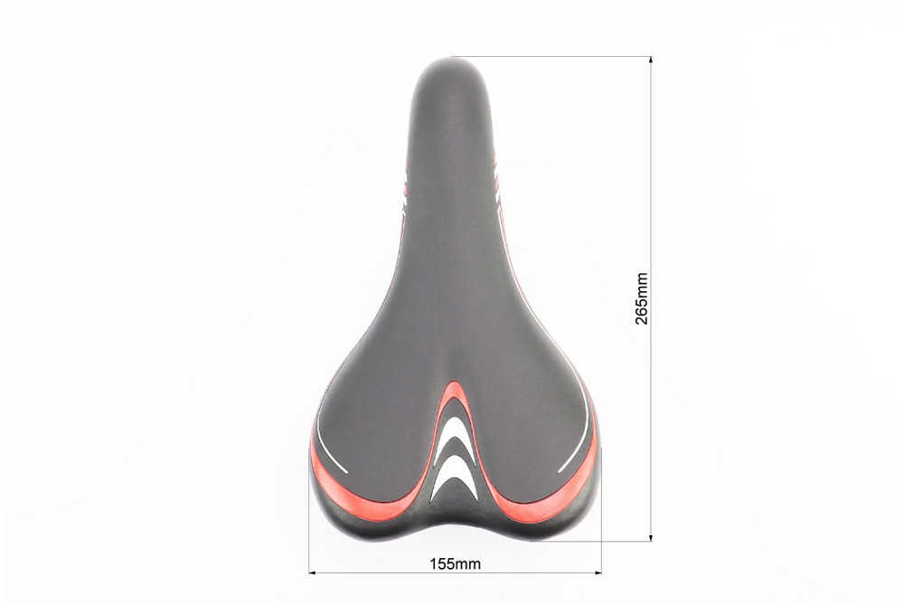 Сидіння MTB 265x155мм, чорно-червоне AVY-6628 Київ - фото 3