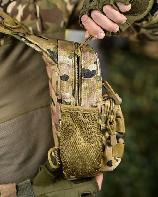 Тактична нагрудна сумка-сліг PRACTIC мультикам ДЛ6245 Одеса - фото 3
