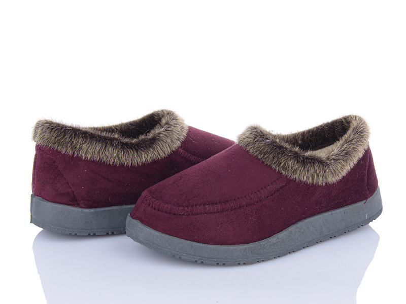 Жіночі капці із задником на овчині Бабуші теплі домашні бурки з овчиною Чуні для дому з принтом Одеса - фото 1