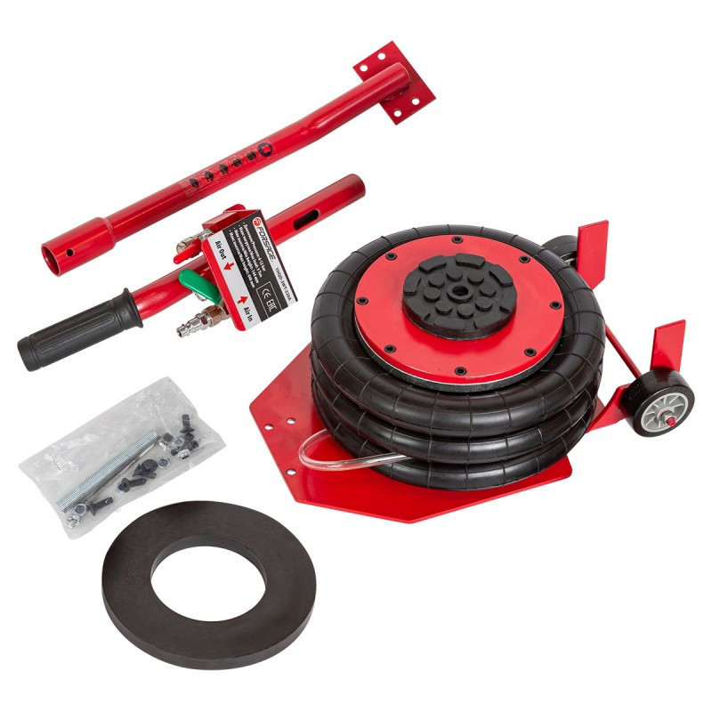 Домкрат підкатний пневматичний 5т (144-440мм; 6-12bar; 3 подушки; Ø320мм) Forsage F-YHQD-3WT-320A Одеса - фото 3