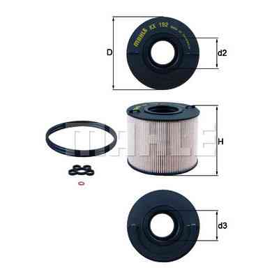 Фильтр топливный Mahle KX192D Винница