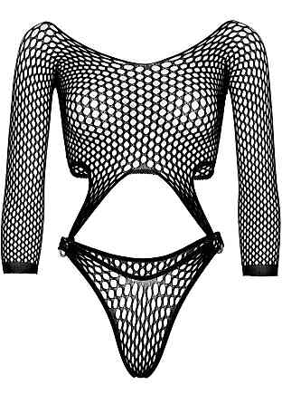 Еротичне боді Leg Avenue Top bodysuit with thong back Black Sex Aura Київ