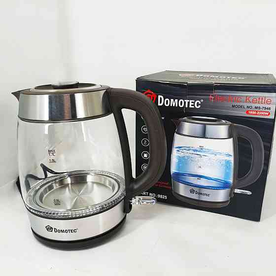 Электрочайник с индикатором включения Domotec MS-7946 1.7л 2200Вт, Мощный электрочайник электрический KD-85 Львов