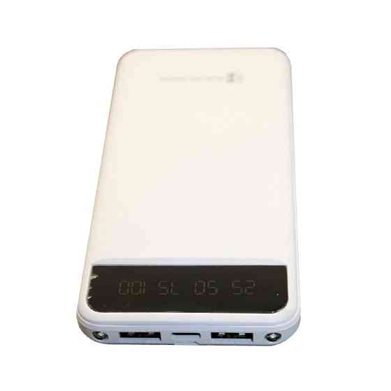 Павербанк для смартфона 10000 mAh с фонариком type-c Белый Киев