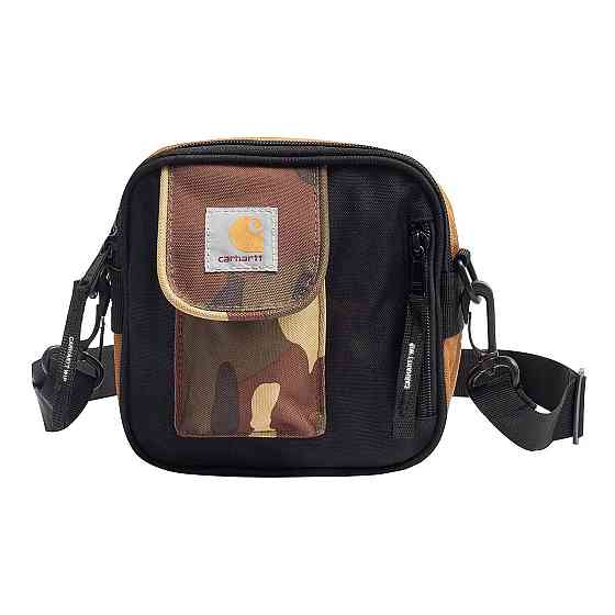 Сумка через плече Carhartt Кархарт 17х17х7 чорний Коричневий ver.2 Запоріжжя