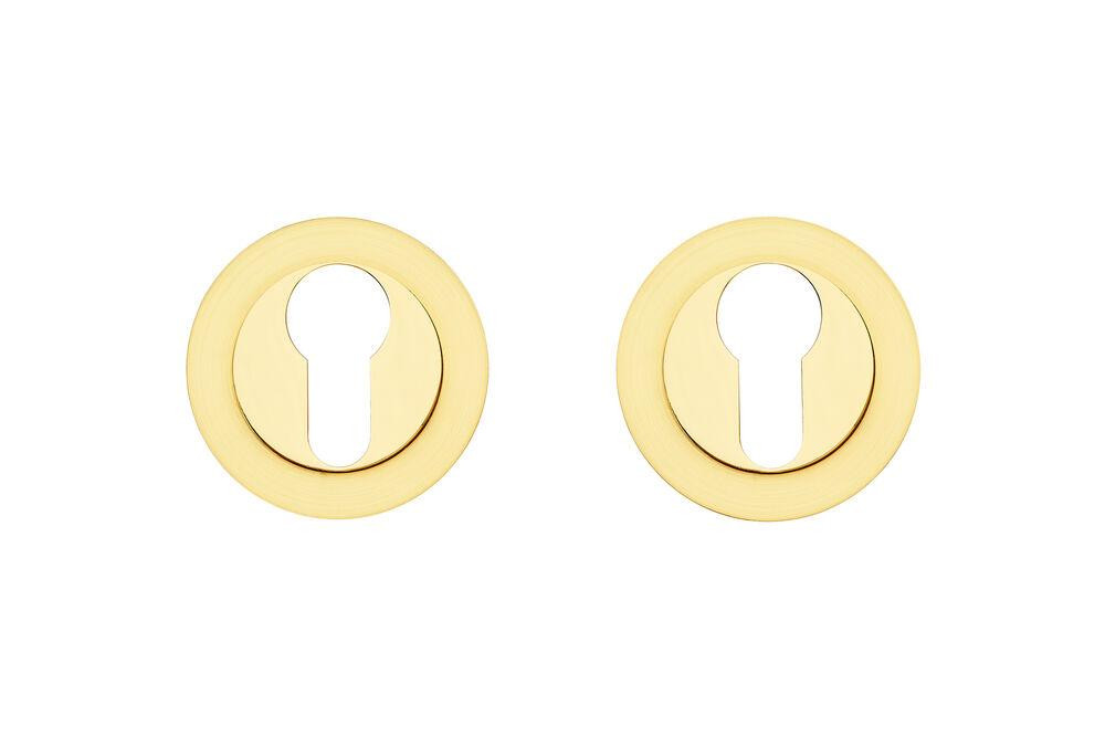 Накладки на цилиндр Gavrohe Z2-EH SB/PB матовое золото/ золото Киев - изображение 1