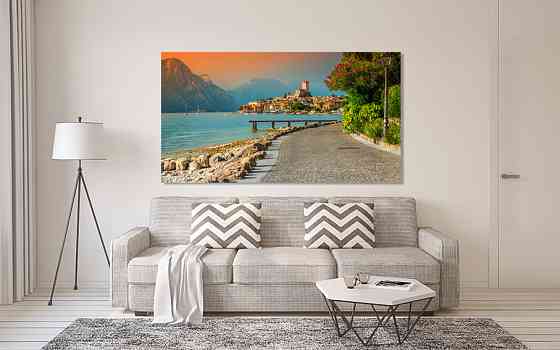 Картина холст в гостиную / спальню   Природа Італії      MLP_361 90х180см Киев