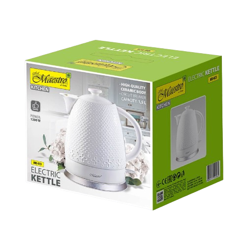 Електрочайник 1,5л 1500W кераміка MR-073 Maestro Житомир - фото 4