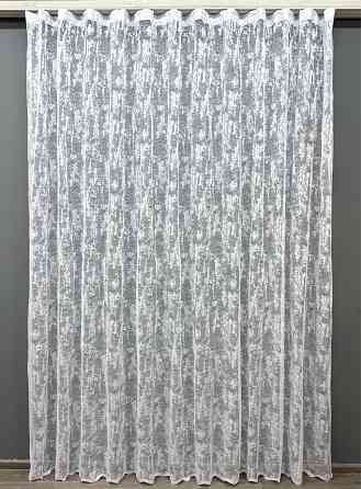 Тюль VR-Textil 703т Мармур Al-1 Жакард Білий 500х270 см (42-1053) Київ