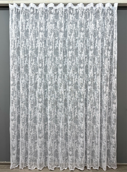 Тюль VR-Textil 703т Мармур Al-1 Жакард Білий 500х270 см (42-1053) Київ - фото 2