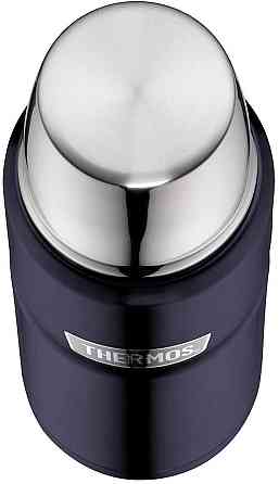 Термос для напоїв з чашкою 470 мл Thermos "King Flask" Midnight Blue (170010) Нержавіюча сталь Нововолинськ