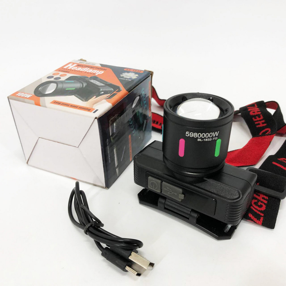 Портативный светодиодный налобный фонарь KX-1832-TG, Головной фонарь аккумуляторный светодиодный мощный AO-25 Львов - изображение 10