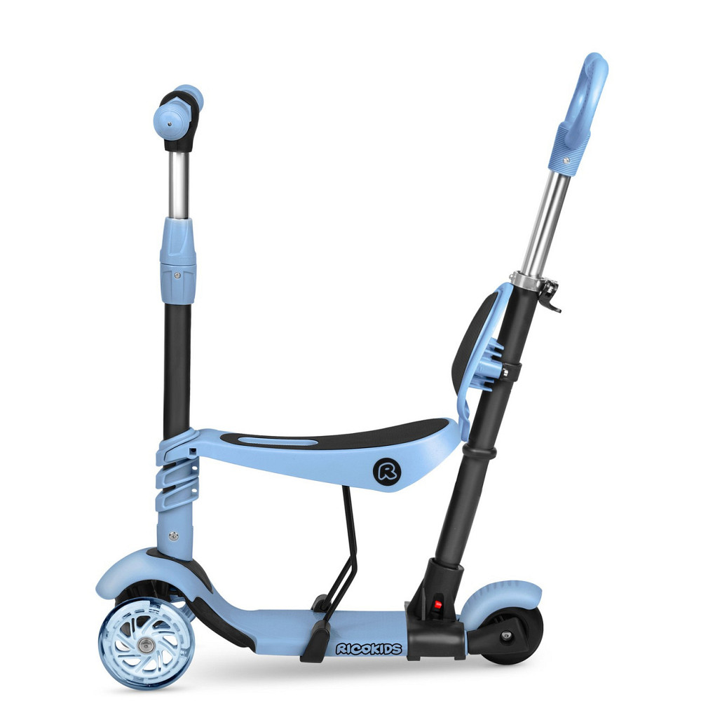 Самокат дитячий триколісний Ricokids Todi блакитно-сірий Київ - фото 5